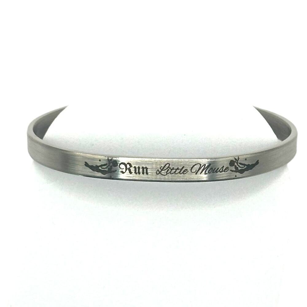 Haunting Adeline Custom engraved metal cuff bracelet.​